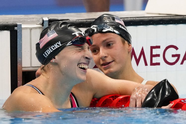 American gold: Dressel, Ledecky win again at Olympic pool